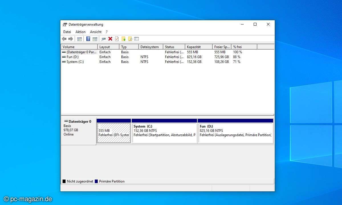 EFI-Systempartition und mehr: Laufwerksbuchstabe entfernen