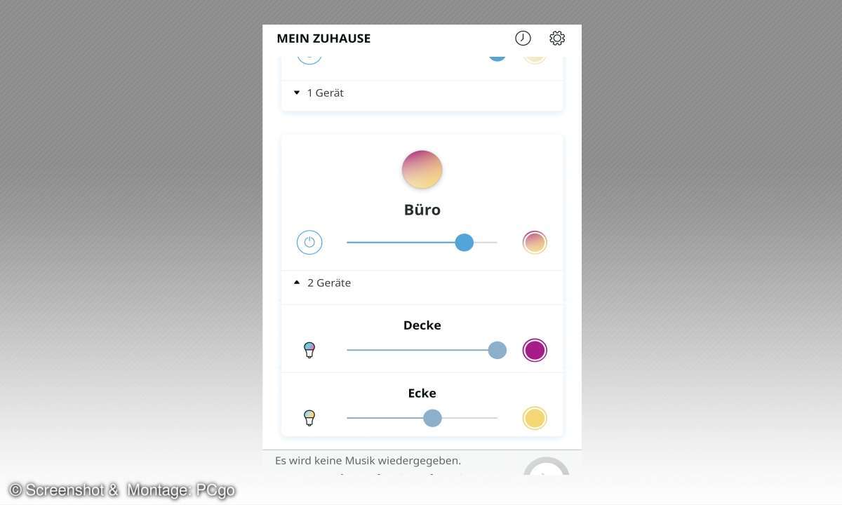 Smarte Beleuchtungs-Systeme: Ikea Home smart (Trådfri) - App Screenshot