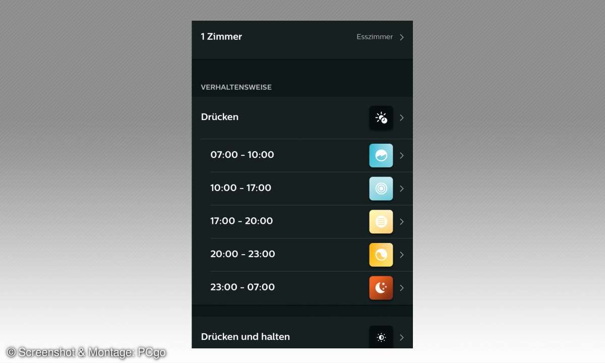 Smarte Beleuchtungs-Systeme: Signify Philips Hue - App Screenshot