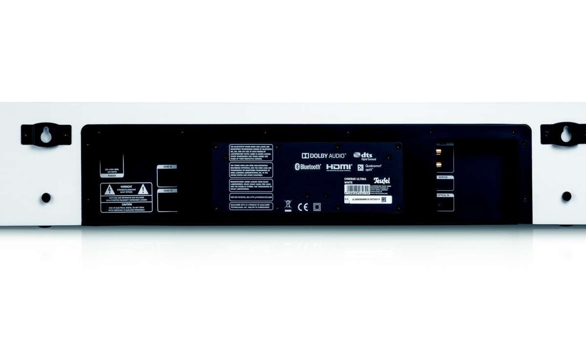 Teufel Cinebar Ultima im Test - Anschlüsse