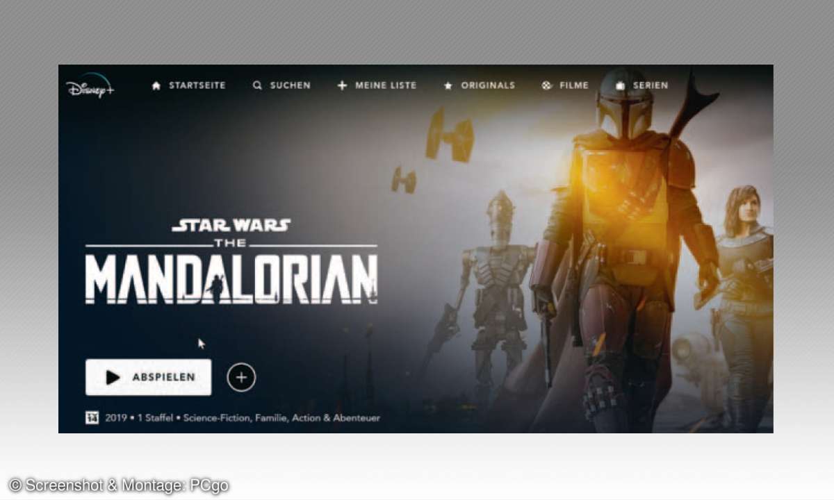 Videostreaming-Dienste im Vergleich - Screenshot Disney +