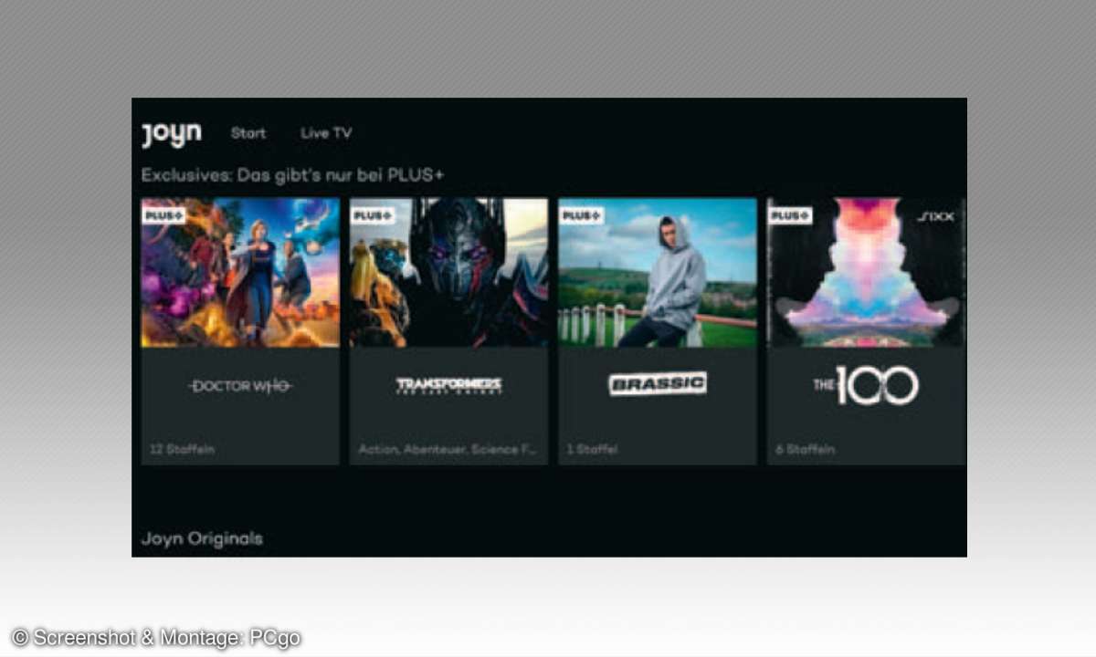 Videostreaming-Dienste im Vergleich - Screenshot Joyn Plus+
