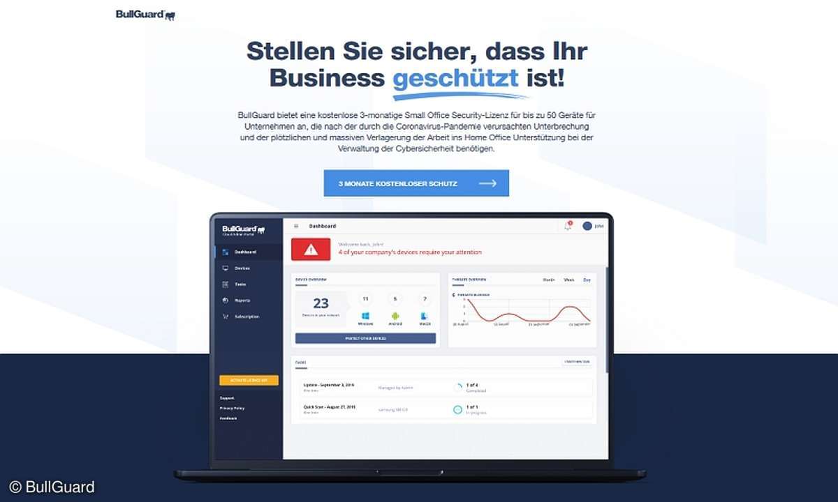 BullGuard drei Monate kostenlos