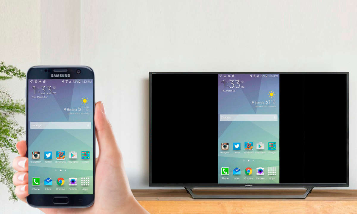 Smartphone auf den TV spiegeln