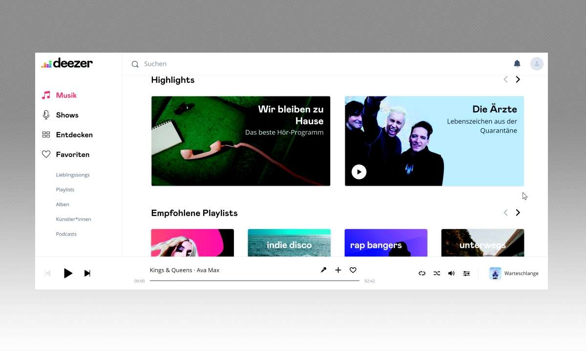 Musikstreaming-Dienste im Vergleich: Deezer