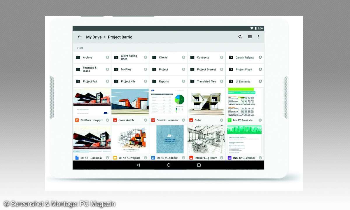 Business-Cloud-Dienst: Google G Suite Screenshot