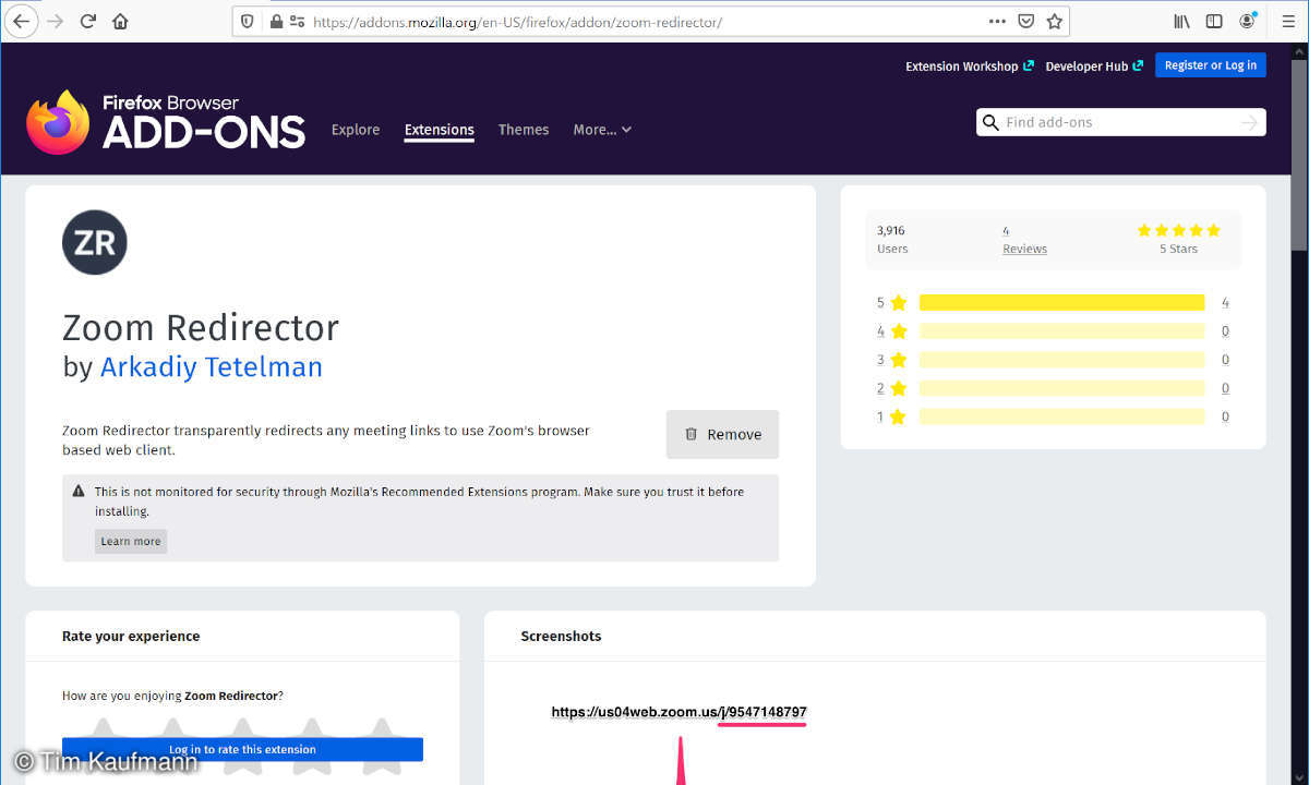 Zoom Sicherheit Redirector