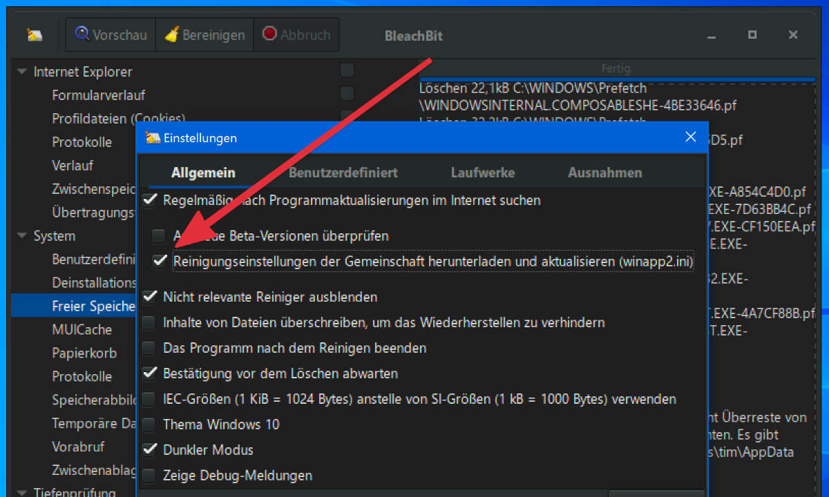 Windows BleachBit Winapp2