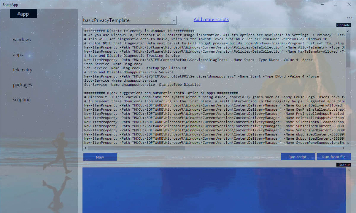 Windows schlanker machen Header