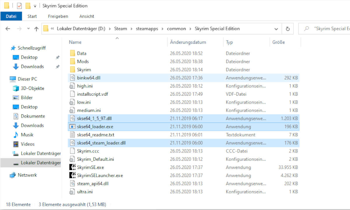 Skyrim SKSE Installation