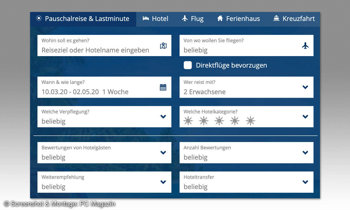 Online-Reiseportale im Vergleich: Wer bietet den besten Service? - Travelscout24 Screenshot