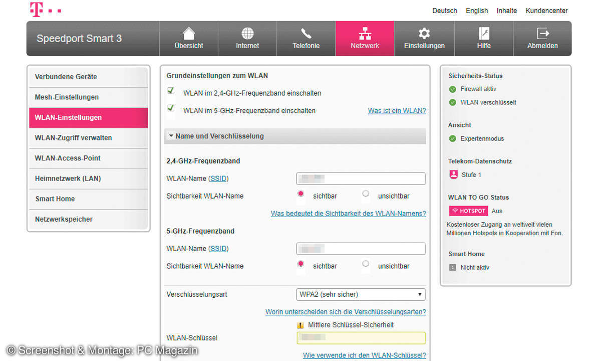 Router-Sicherheitstest 2020: Außer Konkurrenz - Telekom Speedport Smart 3 - Screenshot