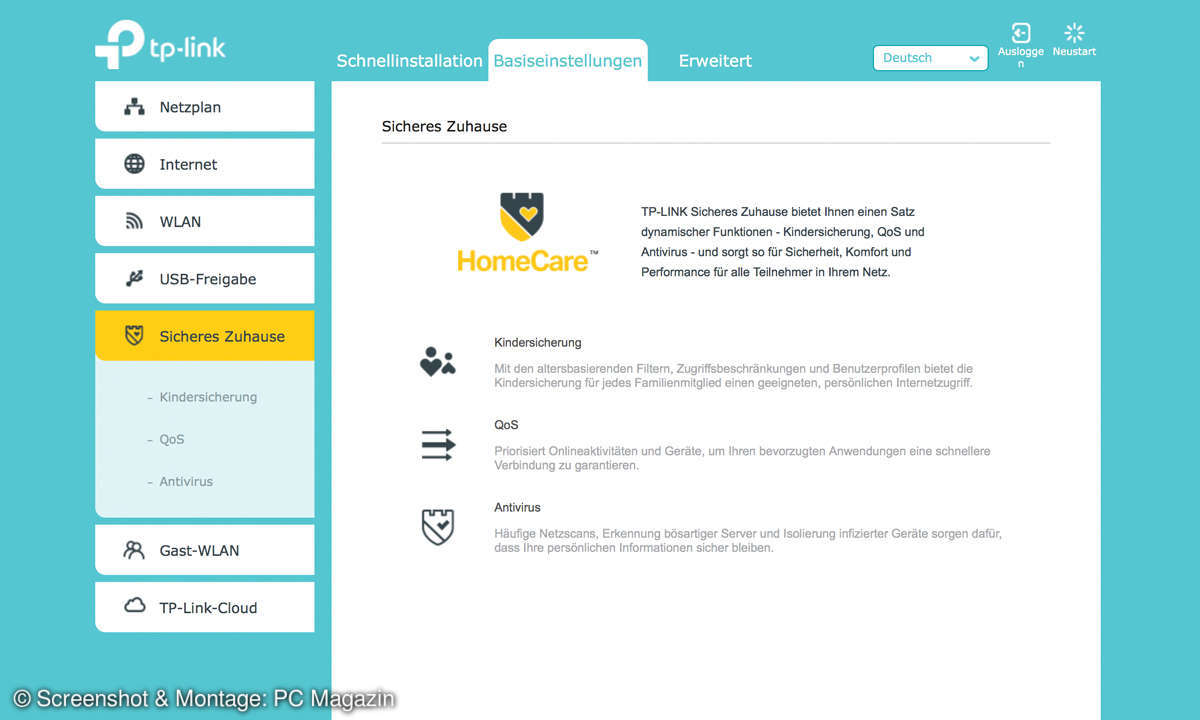 Router-Sicherheitstest 2020: TP-Link AX6000 - Screenshot