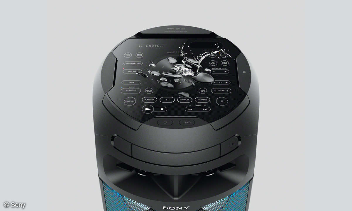 Sony MHC-V82D im Test - Touchpanel