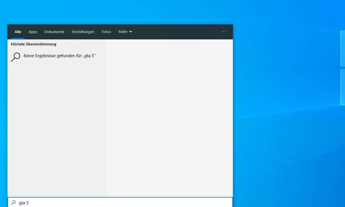 Windows 10 Startmenü: (Bing-)Suche abschalten