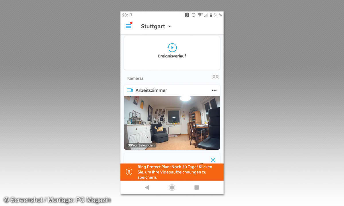 Ring Stick Up Cam im Sicherheits-Test: Screenshot