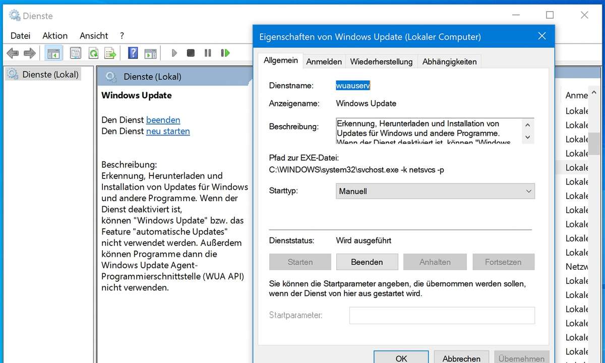 Wwindows 10 Updates blockieren