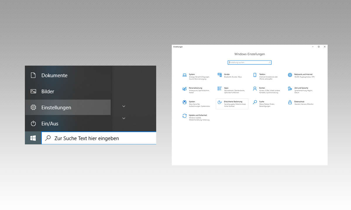 Windows 10 Einstellungen