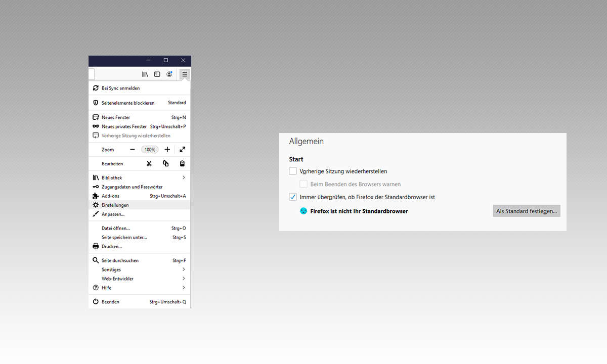 Windows 10 Browsereinstellungen