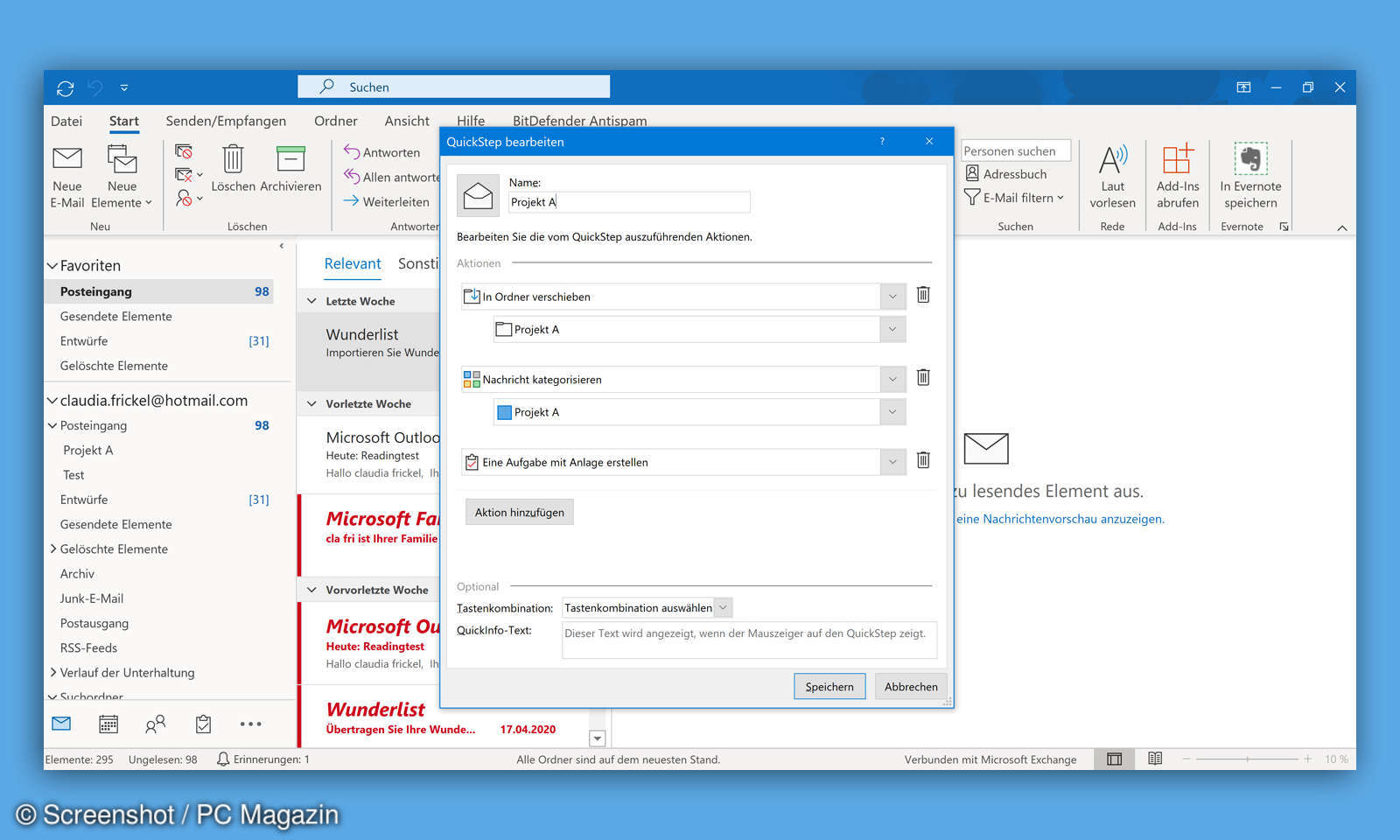 Outlook Das Postfach Wurde Temporär Auf Den Exchange Server Verschoben www.connect-living.de