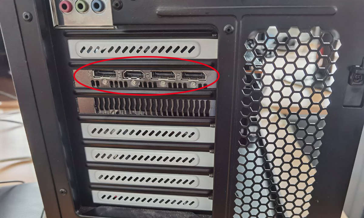 Grafikkarten-Anschlüsse für den Monitor
