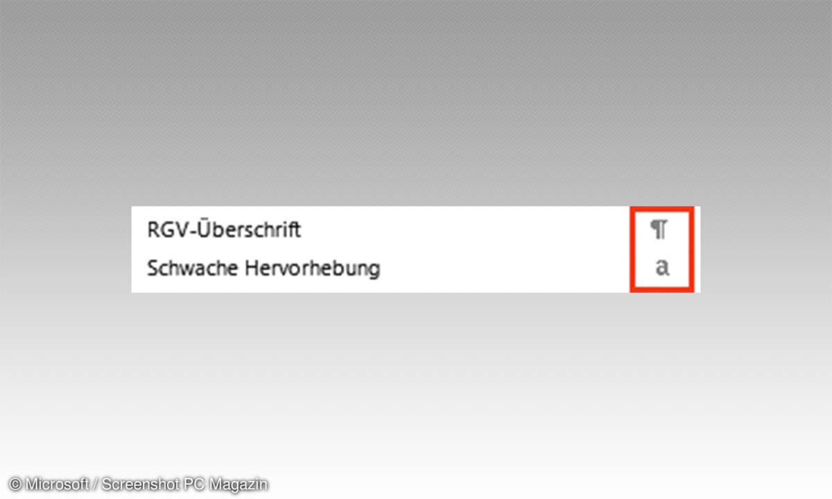 Texte mit Format in Microsoft Word