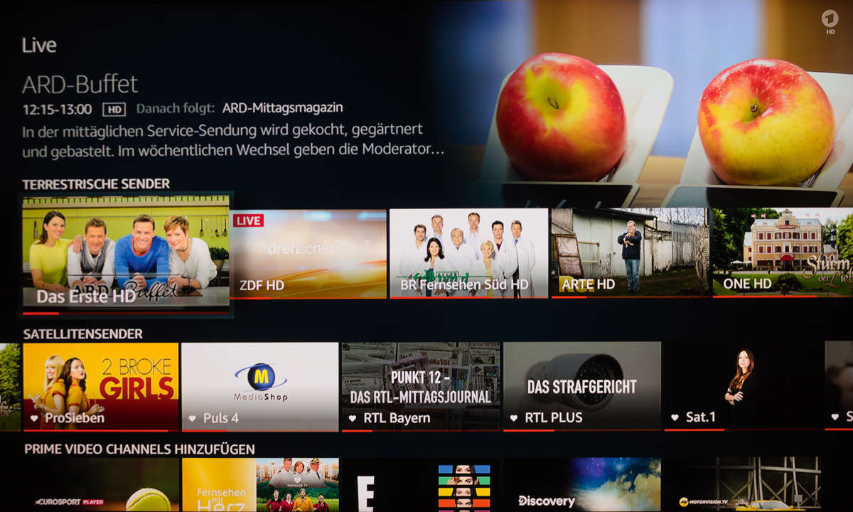 Grundig Vision 8 GUB8040 - Fire TV im Test: Screenshot EPG