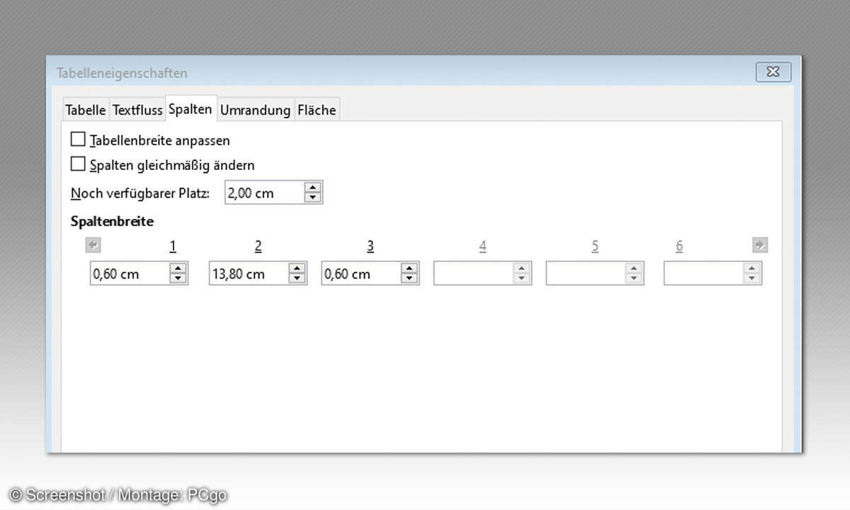 3 LibreOffice Draw: CD/DVD-Einleger - Tabelle Rückseite Inlet