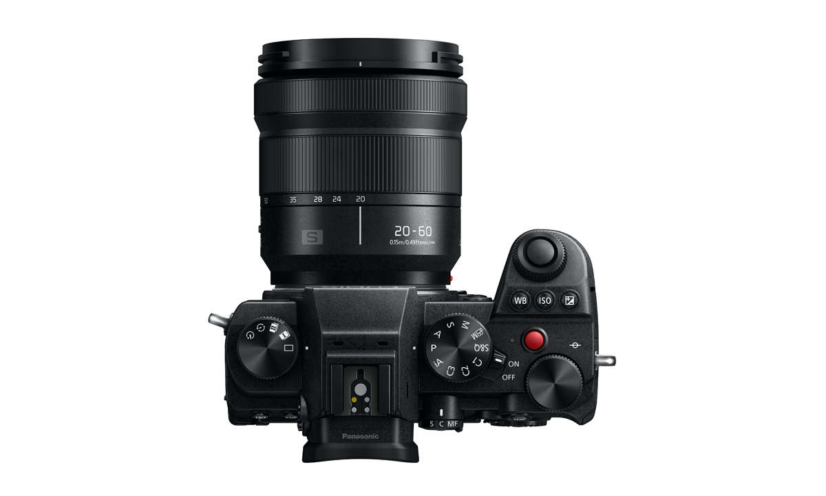 Panasonic Lumix S5 im Test: Ansicht von oben
