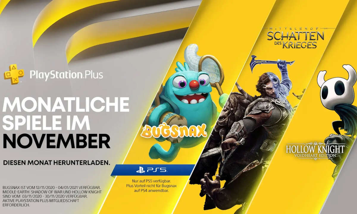 PS Plus Spiele im November 2020