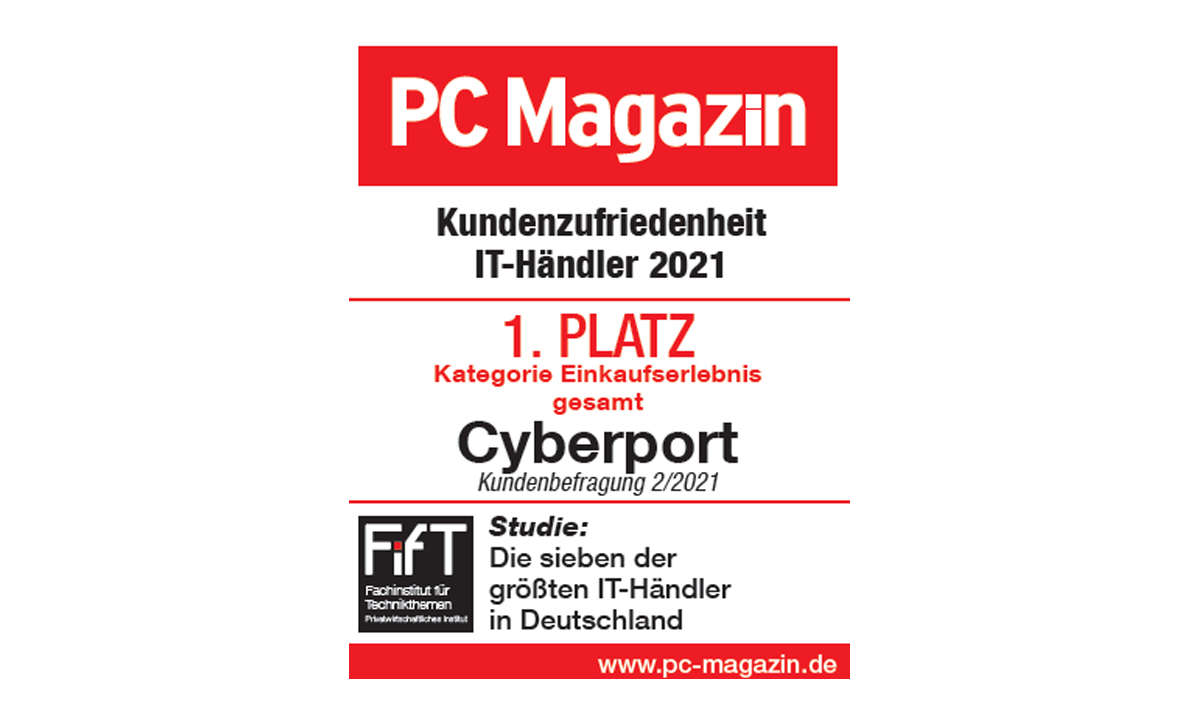 Kundenbarometer IT-Händler 2021: Siegel Sieger Einkaufserlebnis gesamt - Cyberport