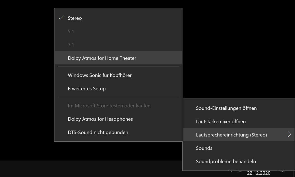 Windows 10: Dolby Atmos aktivieren