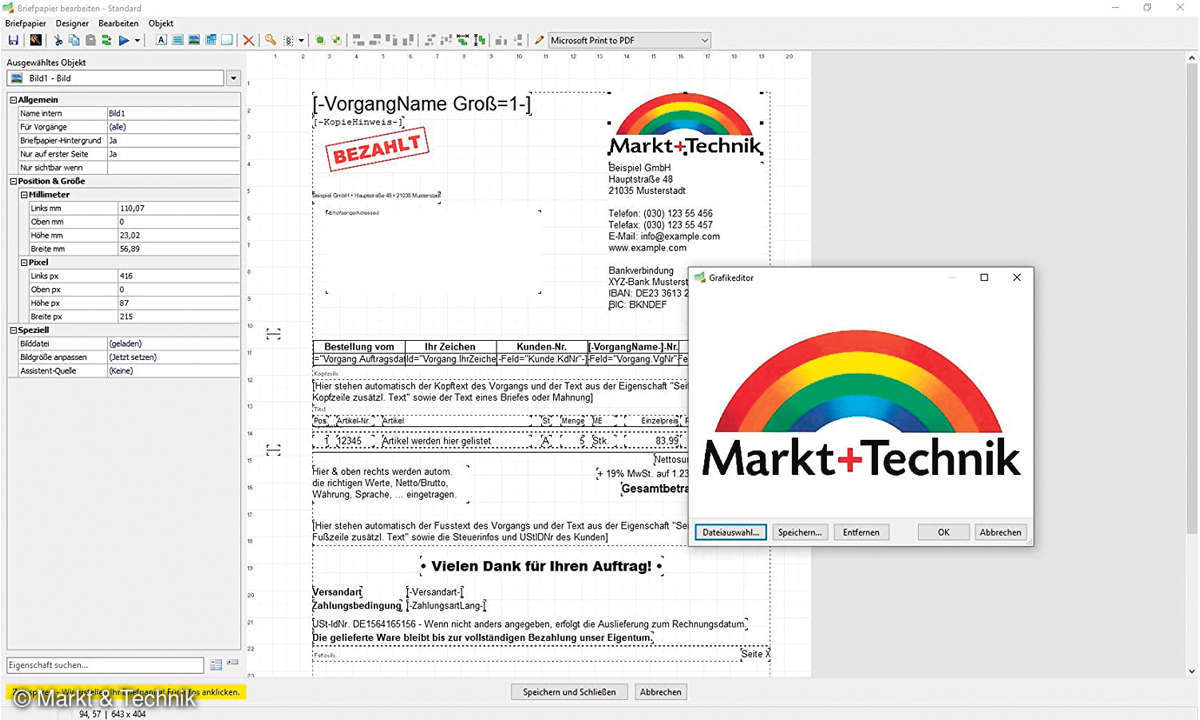 Online_M-T-Rechnungsdruckerei_Screenshot_Dokumenteneditor