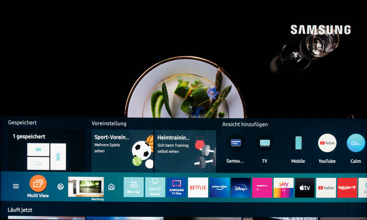 Samsung GQ75QN900A im Test - Screenshot Hauptmenü