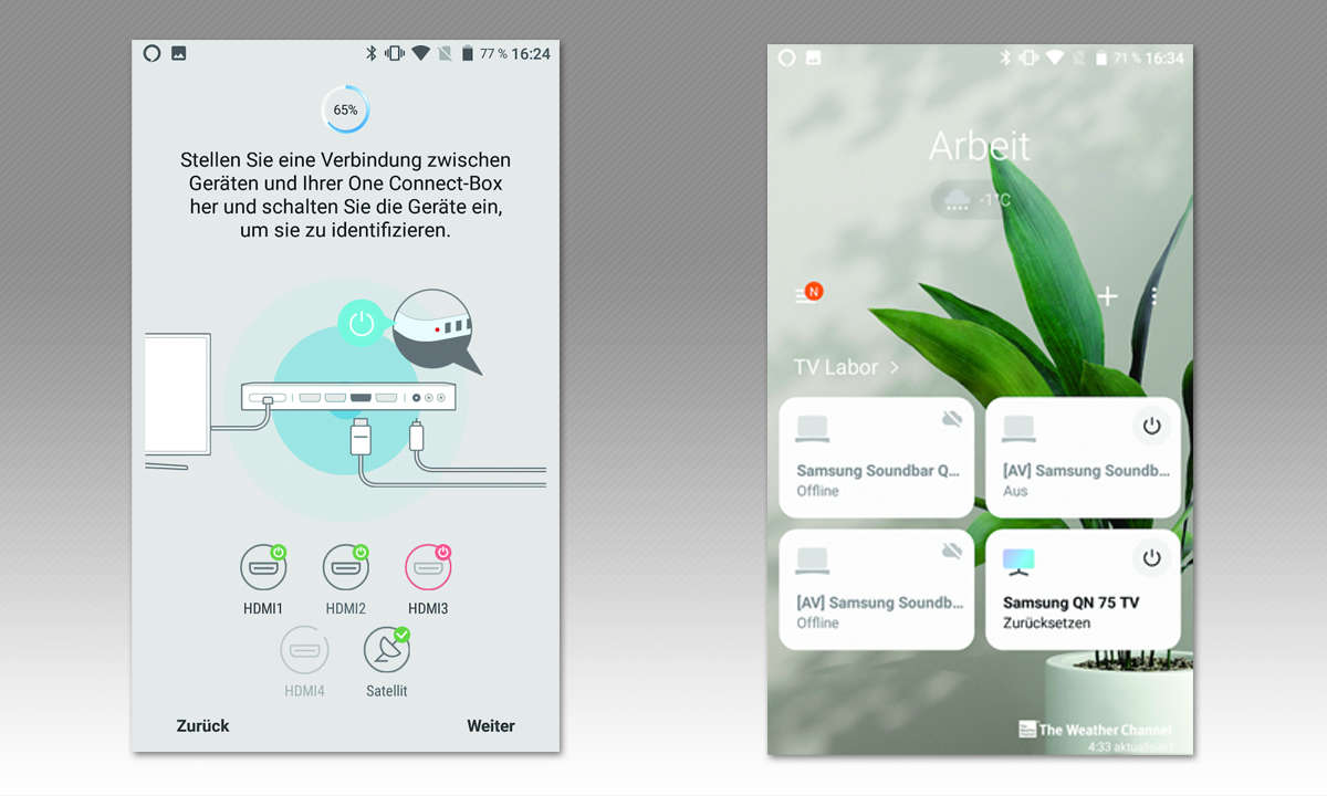 Samsung GQ75QN900A im Test - Screenshot Apps
