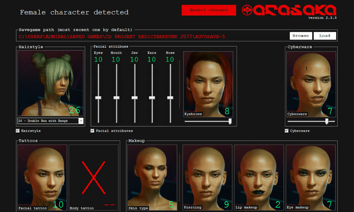 Cyberpunk Mod Arasaka Appearance Updater