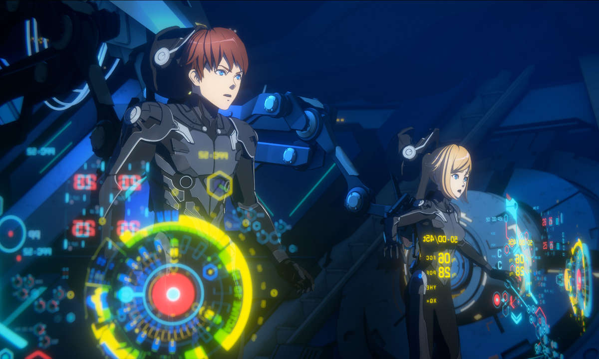 Die Geschwister Taylor und Hayley im Cockpit eines Jaegers