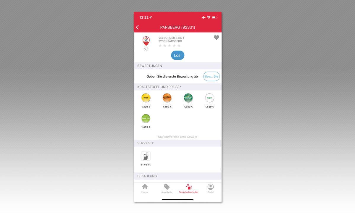 Tank-Apps: Screenshot Total Service App