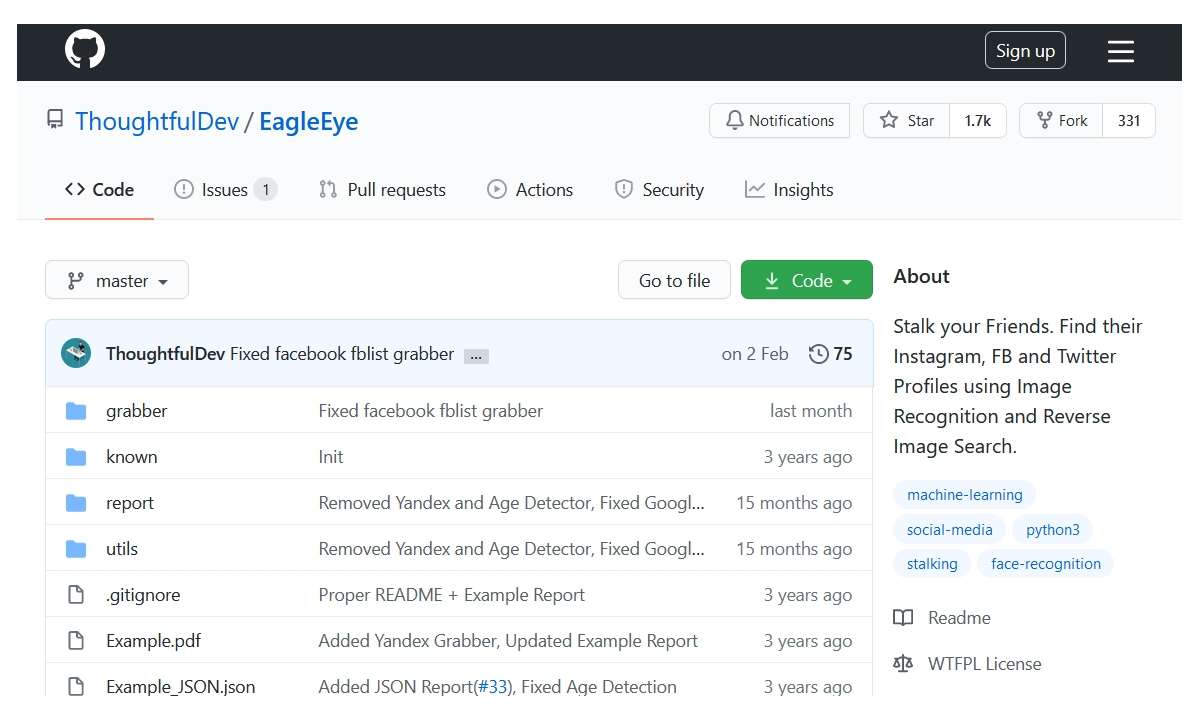 Screenshot Eagle Eye