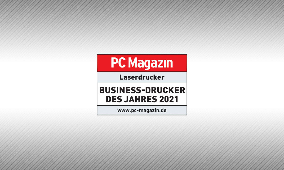 Testsiegel PC Magazin Business-Drucker des Jahres 2021