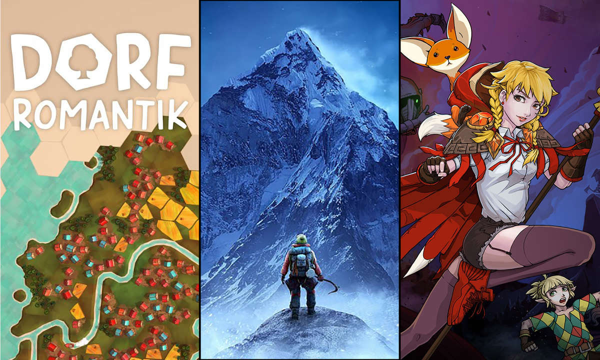 Indie-Titel 2021: Dorfromantik, Insurmountable und Scarlet Hood and the Wicked Wood.