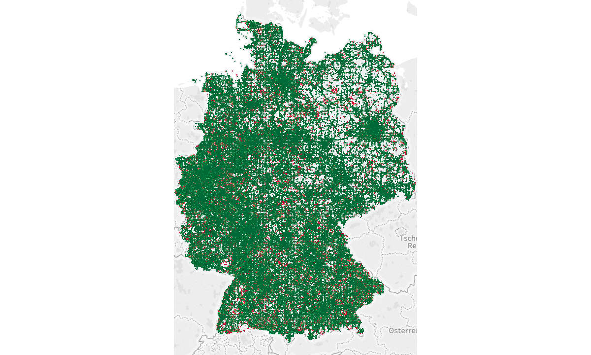 Mobilfunk Discounter Benchmark 2021: Breitbandversorgung Telekom