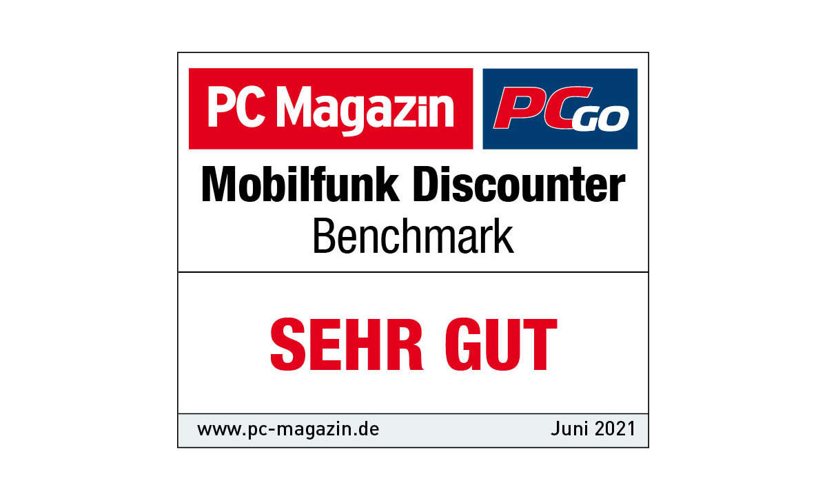 Mobilfunk Discounter Benchmark 2021: Sehr gut