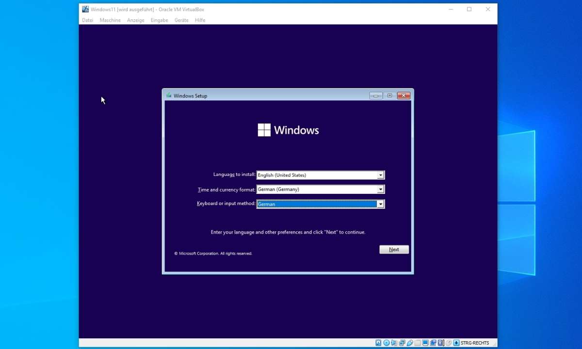 Die saubere Neuinstallation von Windows 11 sieht für langjährige Nutzende vertraut aus.