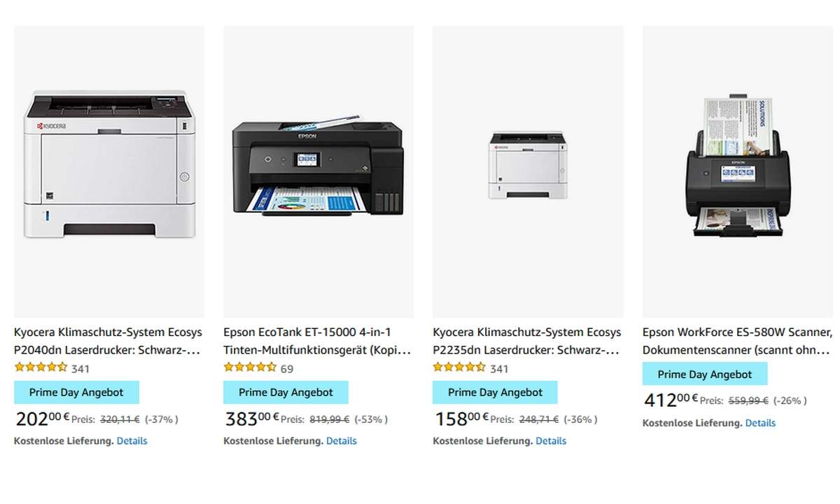 Vier Geräte fürs kleine und mittlere Business finden sich zum Prime Day bei Amazon.