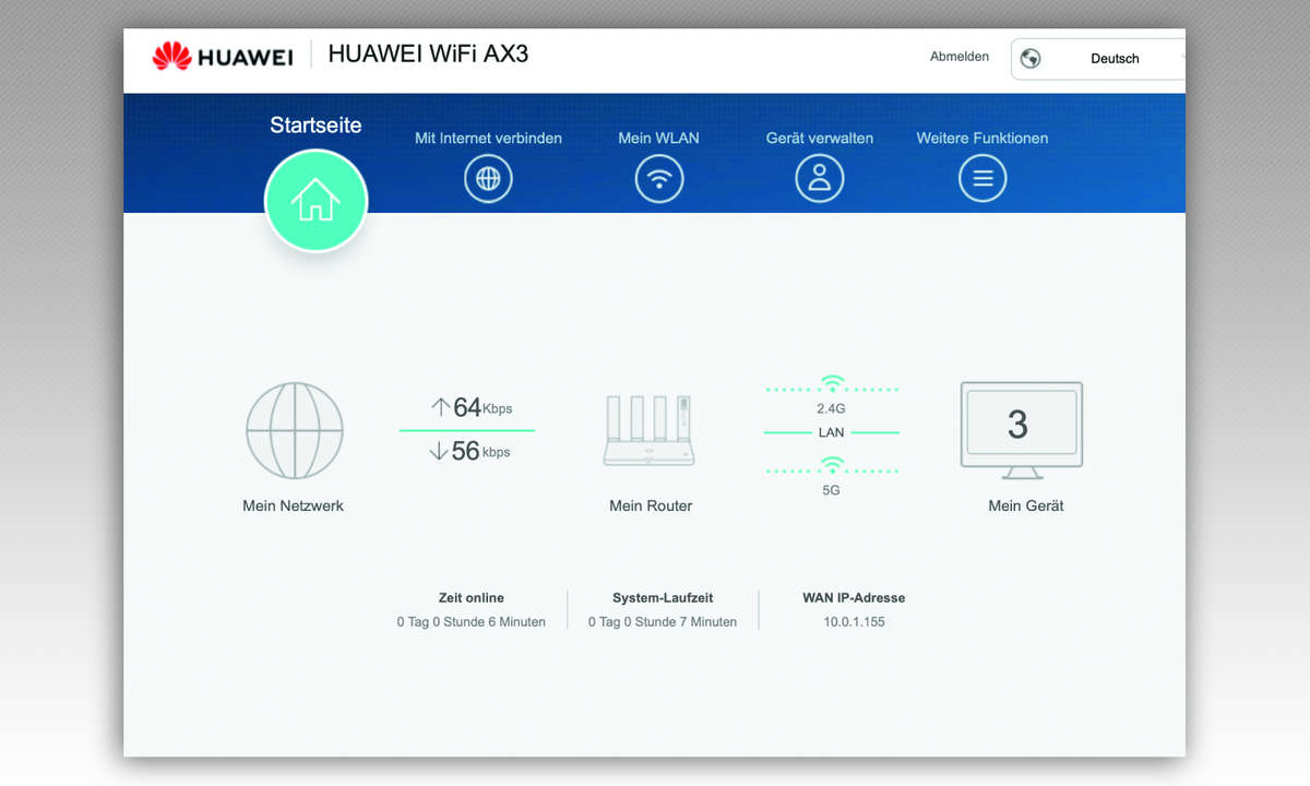 Web-Interface-huawei-WiFi-AX3