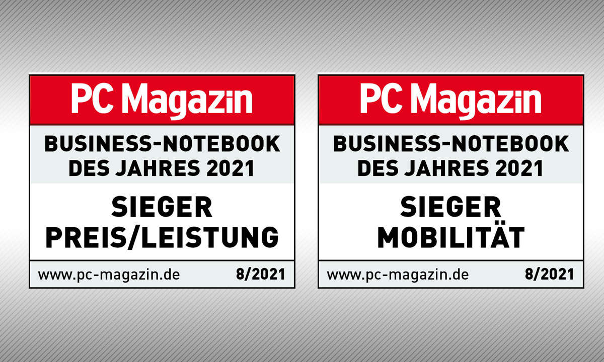 Testsiegel PC Magazin Sieger Preis/Leistung & Mobilität Business-Drucker des Jahres 2021