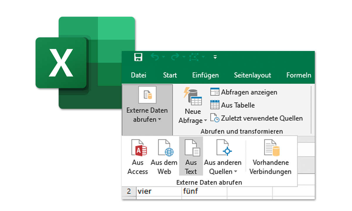 Excel: CSV-Dateien in Excel importieren