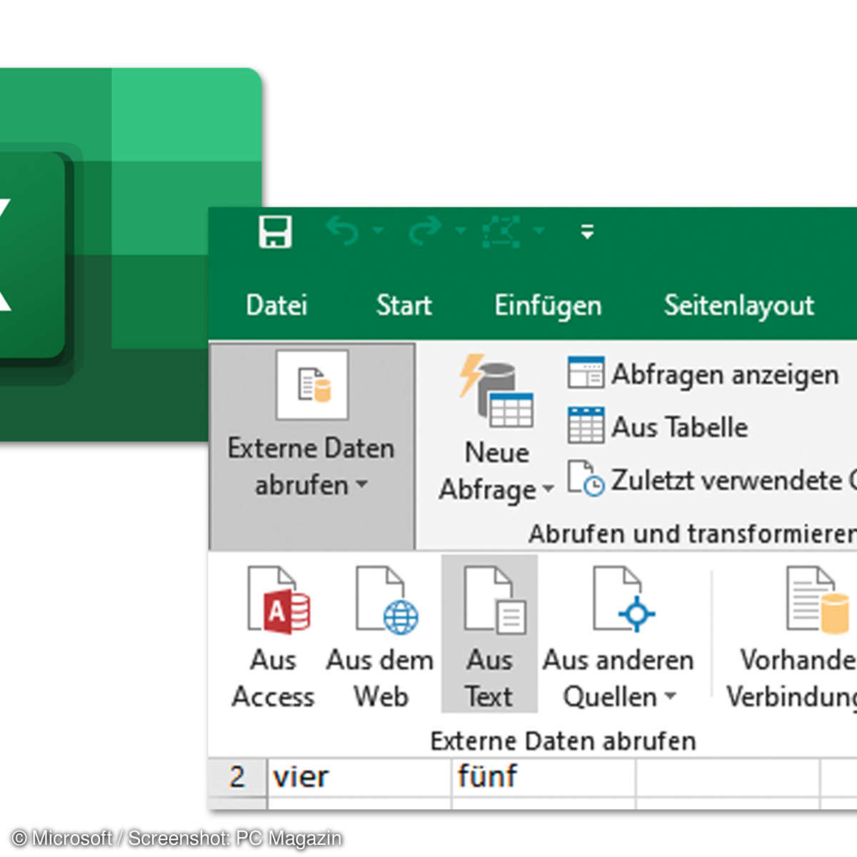 Excel 2016 CSVDatei mit AbfrageEditor importieren connectliving