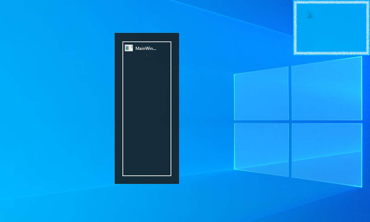 Kein Display-Kratzer (oben rechts): Per Alt-Tab offenbart sich ein 